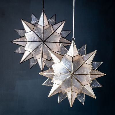 Other Christmas decorations - DIMAANO GRANDE star in black or gold, handmade - KLATT OBJECTS