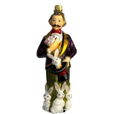 Guirlandes et boules de Noël - The Magician pulling out rabbits out of a top hat - MYSTERIA