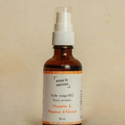 Beauty products - Hazelnut and Apricot Kernel Oil Face Oil - NOUS LE SAVONS