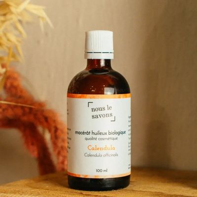 Cosmétiques - Macérat huileux de Calendula Bio - NOUS LE SAVONS