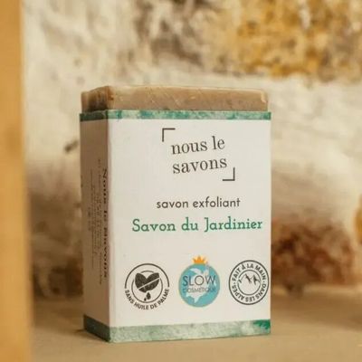 Cosmétiques - Savon bio exfoliant - Le jardinier - NOUS LE SAVONS