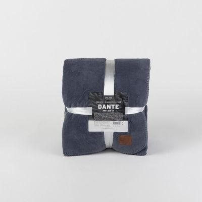 Throw blankets - Blanket DANTE, 200x220cm, Blue - DILIOS