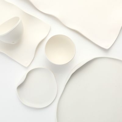 Everyday plates - [Yido Pottery] Sun Series, white porcelain - K-CERAMIC