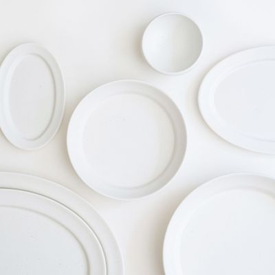 Everyday plates - [SOILBAKER] HANA Collection — White Porcelain - K-CERAMIC