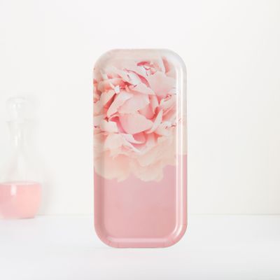 Plateaux - Plateau de service rectangulaire en bois - Pivoine 32x15 cm - MONBOPLATO