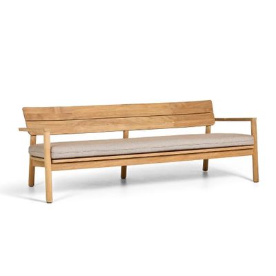 Lawn sofas   - Lynn teak Sofa 3Seat - JATI KEBON