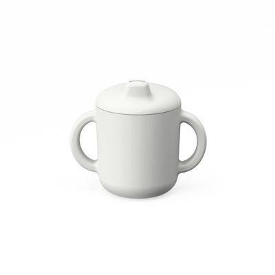 Children's mealtime - Silicone Sippy Cup with handles - Cloud - EKOBO