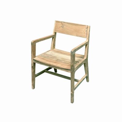 Chaises - Chaise de salle à manger Jules en teck naturel pour extérieur, qualité contractuelle - SEMPRE IN & OUTDOOR LIVING BV