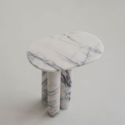 Coffee tables - Trio № III - LILAC MARBLE SIDE TABLE - KIWANO CONCEPT