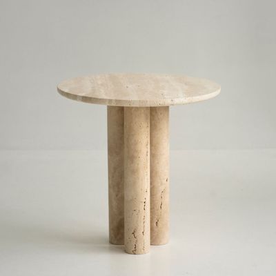 Coffee tables - Trio № II - TRAVERTINE SIDE TABLE - KIWANO CONCEPT