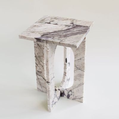 Coffee tables - 'BOND' SIDE TABLE - CALACATTA MARBLE - KIWANO CONCEPT