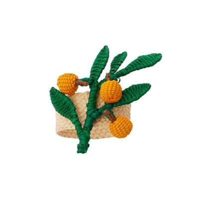Linge de table textile - Anneau de serviette Orange Branch - CORO CORA