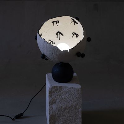 Table lamps - Moon Bowl – Sculptural Table Lamp - PLETOSTUDIO