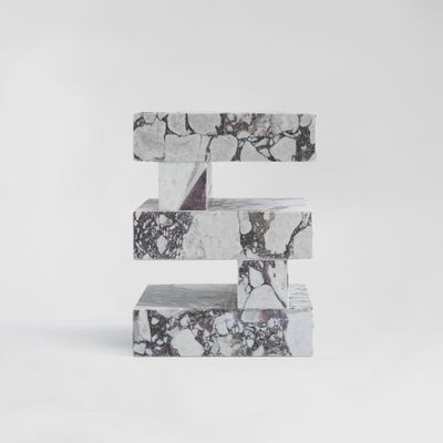 Tables basses - 'S Y N C' CALACATTA SIDE TABLE - KIWANO CONCEPT