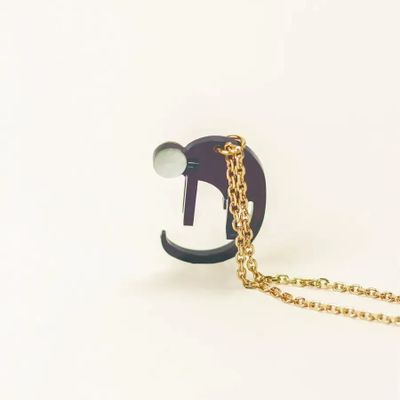 Bijoux - Pendentif Singe en corne noire et nacre - L INDOCHINEUR X RIVÊT