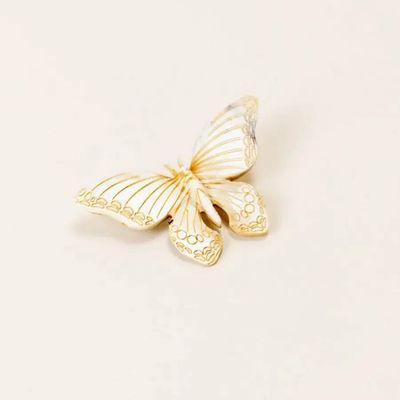 Broches - Broche Papillon en corne blonde - L INDOCHINEUR X RIVÊT
