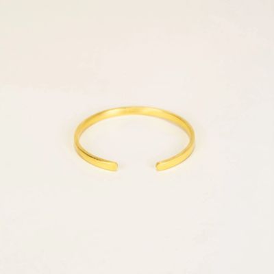 Bracelets - Thin open cuff in brass - L INDOCHINEUR X RIVÊT