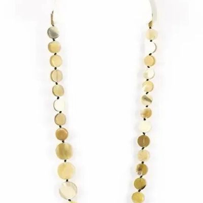 Jewelry - Pastilles necklace in blond horn - L INDOCHINEUR X RIVÊT