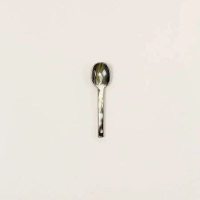 Couverts & ustensiles de cuisine - Set de 6 cuillères à café Baguette en corne noire africaine (par 6) - L INDOCHINEUR X RIVÊT