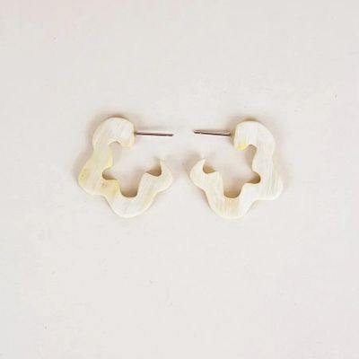Jewelry - Blond horn Azote earrings - L INDOCHINEUR X RIVÊT