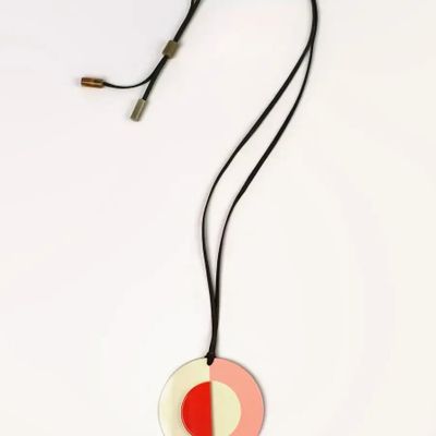 Bijoux - Pendentif en corne et laque tricolore - L INDOCHINEUR X RIVÊT