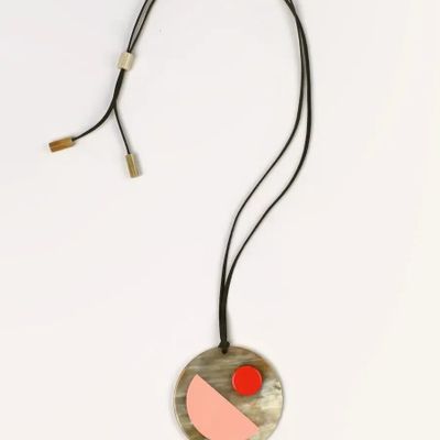 Jewelry - Two-tone horn and lacquer pendant - L INDOCHINEUR X RIVÊT