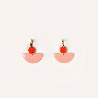 Bijoux - Créoles en corne laquée - L INDOCHINEUR X RIVÊT