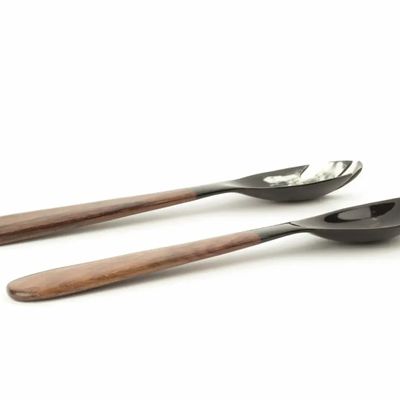 Couverts & ustensiles de cuisine - Grands couverts corne et bois - L INDOCHINEUR X RIVÊT