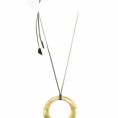 Jewelry - Large red lacquered irregular ring pendant - L INDOCHINEUR X RIVÊT
