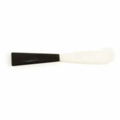 Knives - Butter knife with black horn handle and bone blade - L INDOCHINEUR X RIVÊT