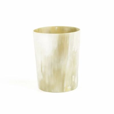 Bougeoirs et photophores - Petit photophore / cache pot, en corne blonde - L INDOCHINEUR X RIVÊT