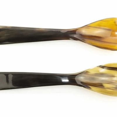 Couverts & ustensiles de cuisine - Couverts en corne noire marbrée - L INDOCHINEUR X RIVÊT