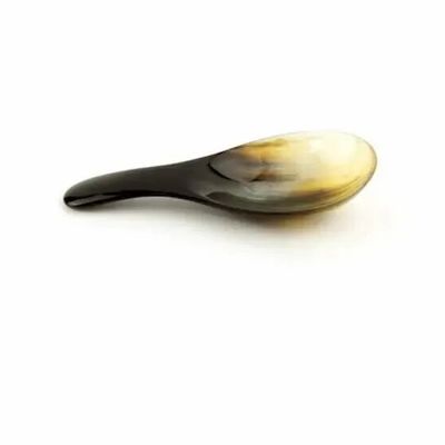 Kitchen utensils - Set of 6 oval rice spoons in blond horn - L INDOCHINEUR X RIVÊT