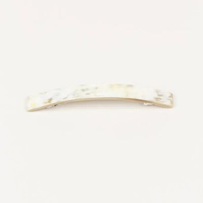 Barrettes - Long rectangular barrette in blond horn - L INDOCHINEUR X RIVÊT