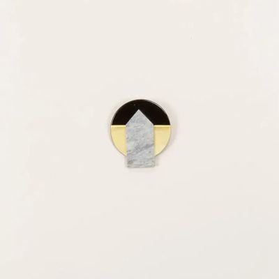 Brooches - Stone & brass Sceau brooch - L INDOCHINEUR X RIVÊT
