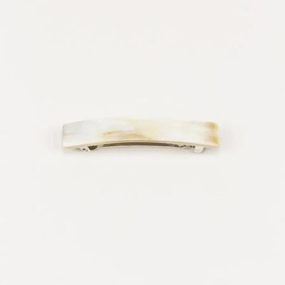 Barrettes - Small rectangular barrette in black african horn - L INDOCHINEUR X RIVÊT