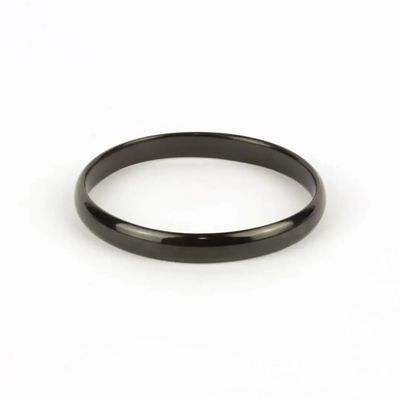 Bracelets - Thin bracelet in marbled black horn in Size L - L INDOCHINEUR X RIVÊT