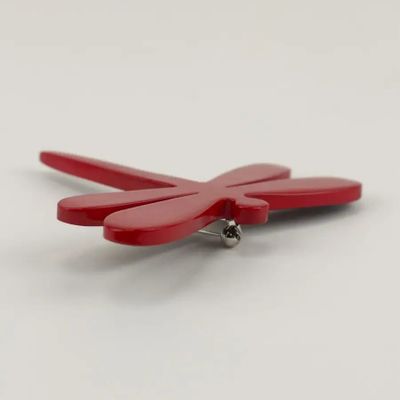 Brooches - Dragonfly brooch in horn and blue-gray lacquer - L INDOCHINEUR X RIVÊT