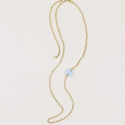 Jewelry - Earth chain in brass and ochre lacquer - L INDOCHINEUR X RIVÊT