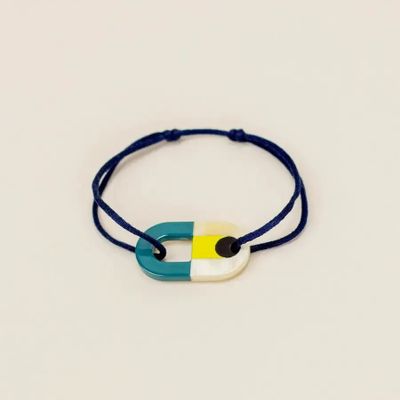 Bracelets - Malekula cord bracelet in horn and lacquer - L INDOCHINEUR X RIVÊT