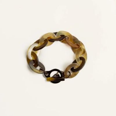 Bracelets - Bracelet in hoof with oval rings - L INDOCHINEUR X RIVÊT