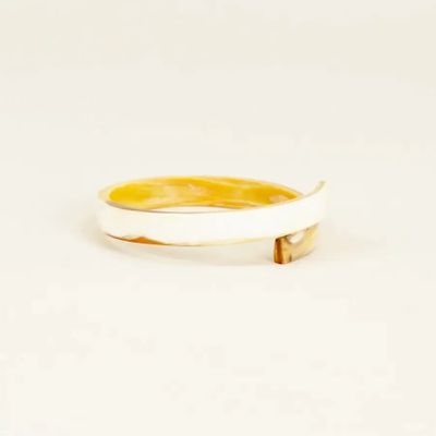 Bracelets - Bracelet ouvert Ruban en corne blonde taille S - L INDOCHINEUR X RIVÊT
