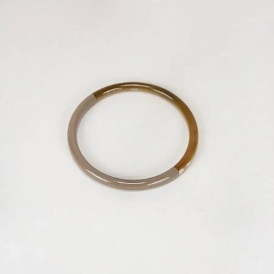 Bracelets - Single bangle in blond horn and orange lacquer size M - L INDOCHINEUR X RIVÊT