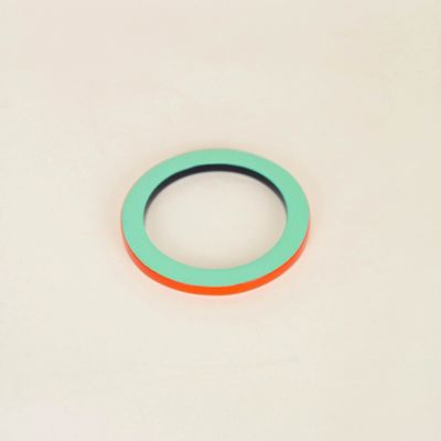 Bracelets - Bangle in horn with lacquer in orange and green, size S - L INDOCHINEUR X RIVÊT