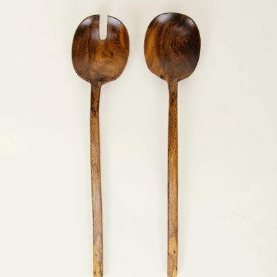 Kitchen utensils - Large Baguette cutlery in wood - L INDOCHINEUR X RIVÊT
