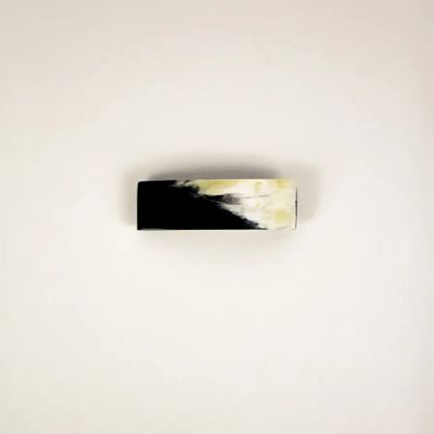 Barrettes - Rectangular barette in blond horn - L INDOCHINEUR X RIVÊT