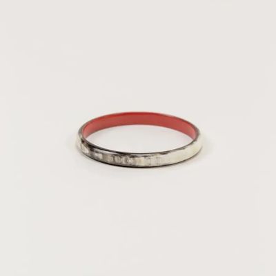 Bracelets - Culture bracelet in black and white horn and yellow lacquer, size L - L INDOCHINEUR X RIVÊT