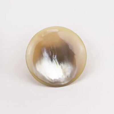 Mounting accessories - Straigt-edge hook in blond horn, size L - L INDOCHINEUR X RIVÊT