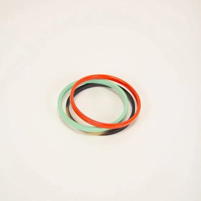 Bracelets - Set of 3 thin bangles in beige-khaki lacquer, size L - L INDOCHINEUR X RIVÊT