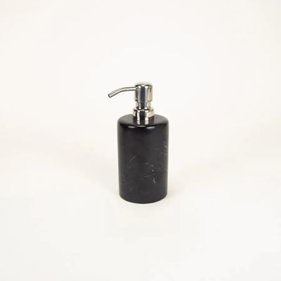Coffrets et boîtes - Pot savon liquide ronde en marbre noir - L INDOCHINEUR X RIVÊT